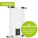 Barrière chien et chat MIRA extra haute 107 cm – grille métal avec chatière
