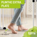 BOMI Merle FlatStep – Barrière enfant extra plate 63–217 cm – Sans perçage & passage XXL