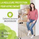 BOMI Merle FlatStep – Barrière enfant extra plate 63–217 cm – Sans perçage & passage XXL