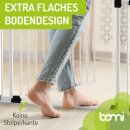 BOMI Merle FlatStep – Barrière enfant extra plate 63–217 cm – Sans perçage & passage XXL