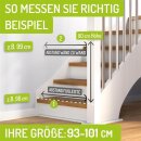 BOMI Merle FlatStep – Barrière enfant extra plate 95-103 cm – Sans perçage & passage XXL