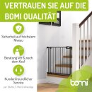 Barrière de sécurité Merle FlatStep noire – 63 à 217 cm – Sans seuil, XXL porte, Auto-Close