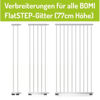 Extension BOMI pour barrière de sécurité FlatSTEP | Hauteur : 77 cm | Dimensions : 10–90 cm