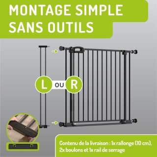 Extensions pour barrières Merle & Mira Flatstep – Largeurs modulables pour portes et escaliers