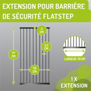 Extensions universelles pour barrière Merle et Mira Flatstep – Sécurité flexible pour la maison
