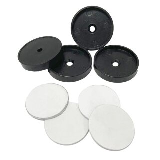 Kit de montage pour barrière de sécurité – 4 rosaces murales + adhésifs sans perçage