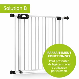 Barrière de protection enfant MERLE FlatStep – extra plate – sans risque de trébuchement