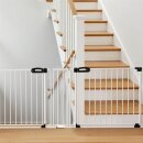 BOMI Mara FlatStep XXL – Barrière de sécurité escalier blanche 188–283 cm à 2 portes